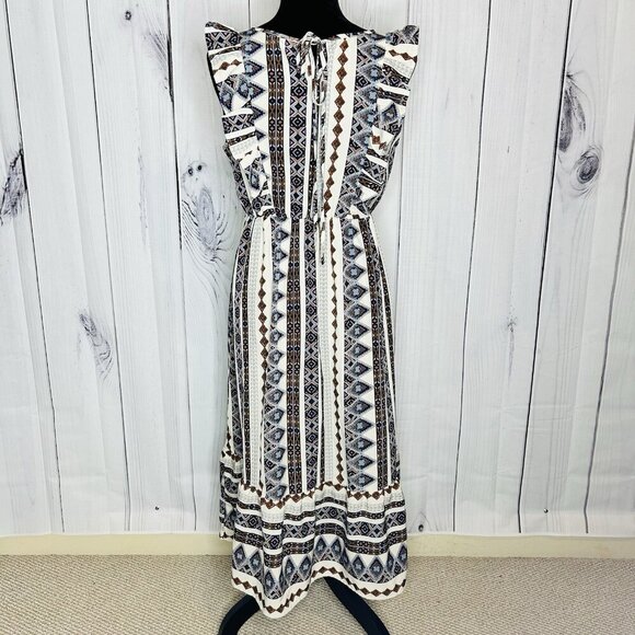 Shein Geometric Print Maxi Dress Women’s Multicolor Casual Dress New Sz M - Picture 10 of 13